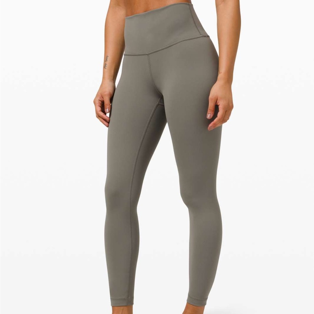 Lululemon Wunder Under Leggings in Grey Sage 25”